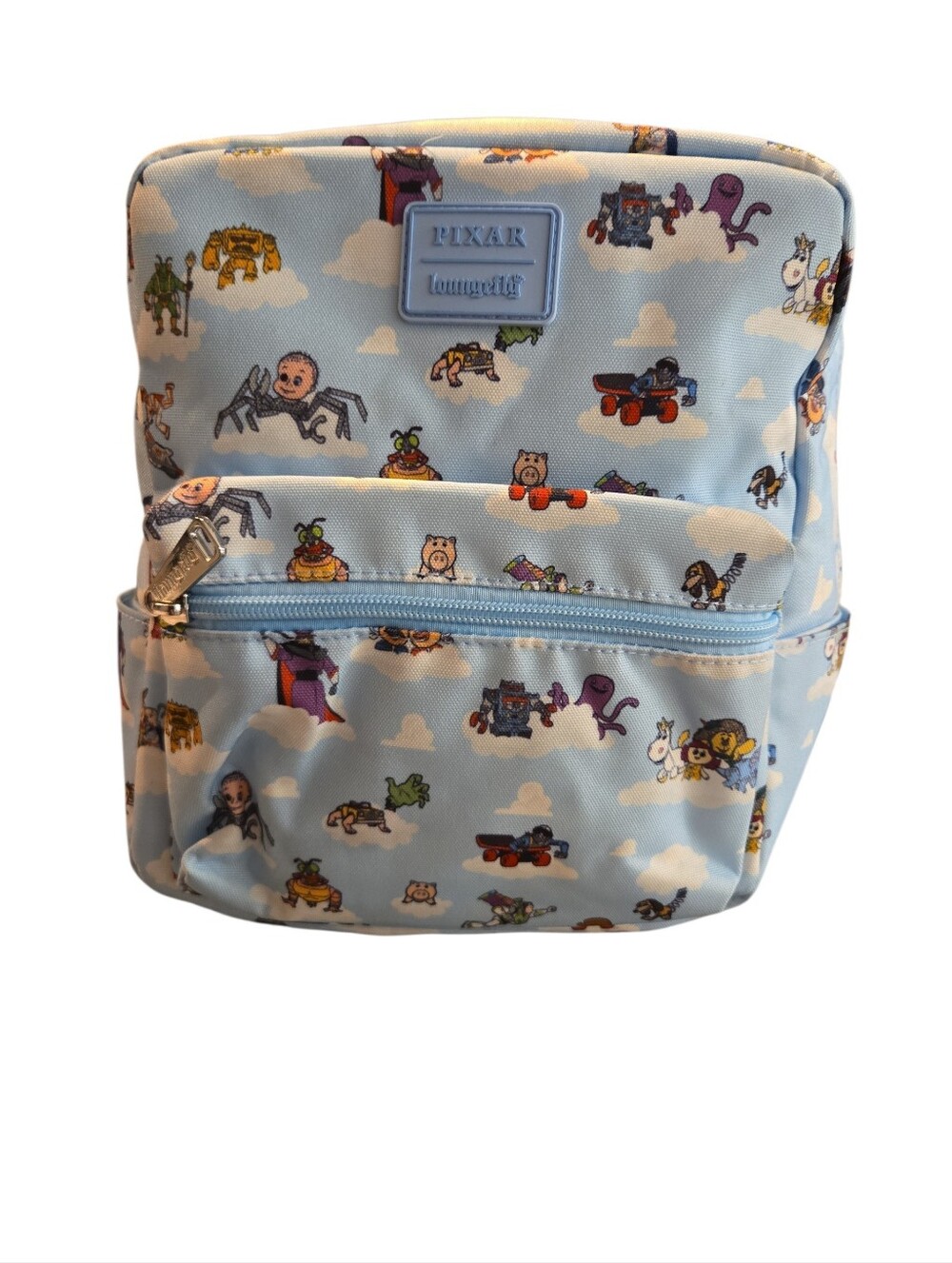 NWT LOUNGEFLY DISNEY PIXAR TOY STORY NYLON MINI BACKPACK/ ALL OVER PRINT.
